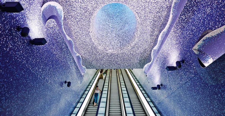La metropolitana con le stazioni dell’arte